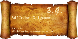 Bárdos Gilgames névjegykártya